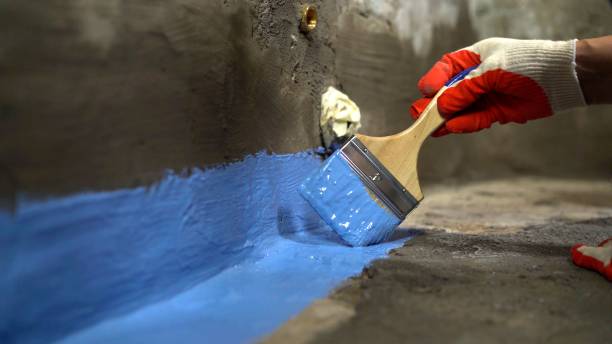 Commercial Waterproofing project at a Edgewater, NJ business property by SJ Waterproofing Pros